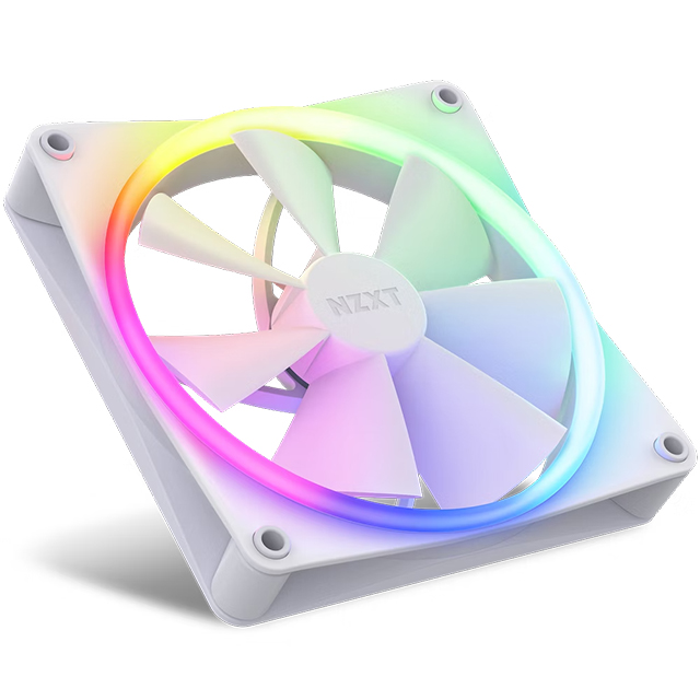 Ventiladores NZXT F140 RGB - Kit de 2 Ventiladores 140mm Blancos - RF-R14DF-W1