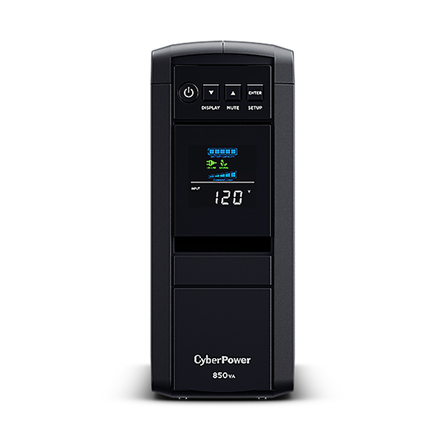 No-Break CyberPower CP850PFCLCDa, 850VA, 510W, 10 Contactos, UPS