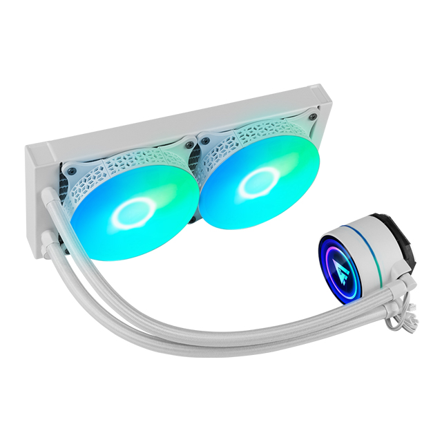 Enfriamiento Liquido GameFactor LQG601-WH RGB, 240mm, Compatible con Socket LGA1700