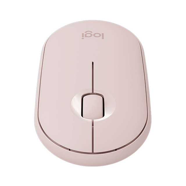 Mouse Logitech Pebble M350 Rose, Inalámbrico, 3 Botones, 1,000 DPI - 910-005769