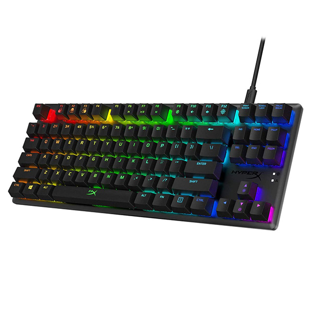 Teclado Mecánico HyperX Alloy Origins Core TKL, Switches Red (Linear), Ingles, HX-KB7RDX-US