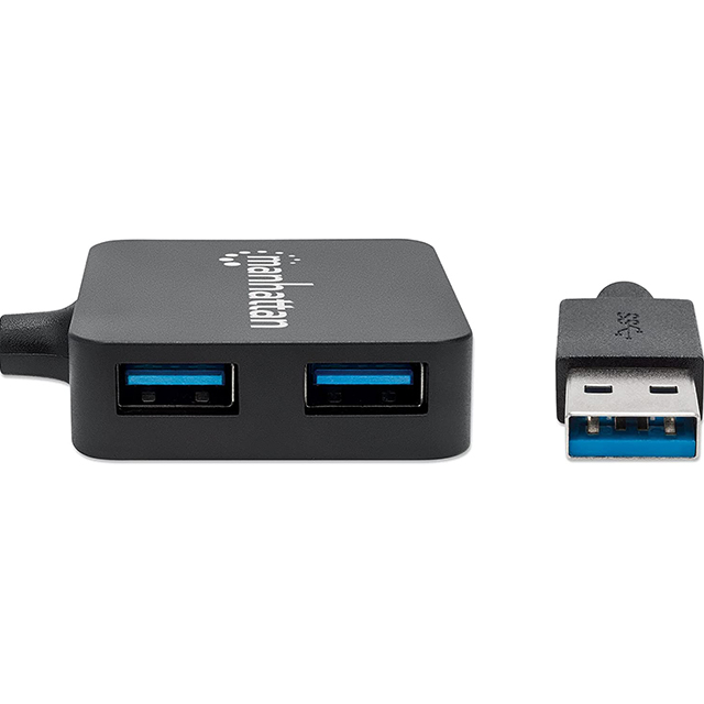 Adaptador Hub Manhattan USB 3.0 de Super Velocidad con 4 puertos - 162296