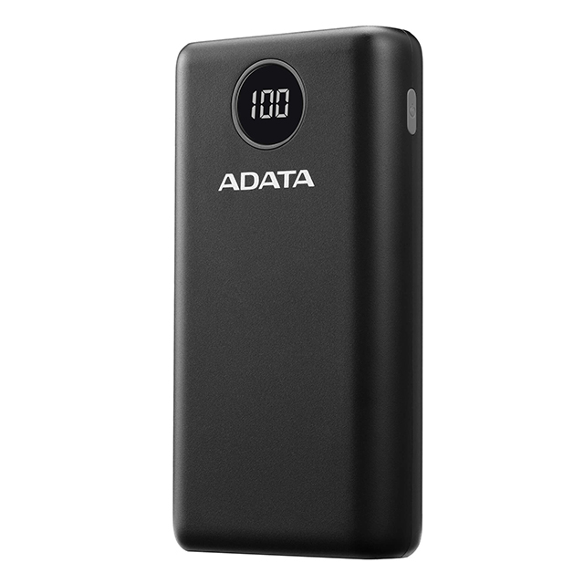 Power Bank Adata P20000QCD Negro | 20000 mAh | Carga rapida | Hasta 3 dispositivos a la vez - AP20000QCD-DGT-CBK