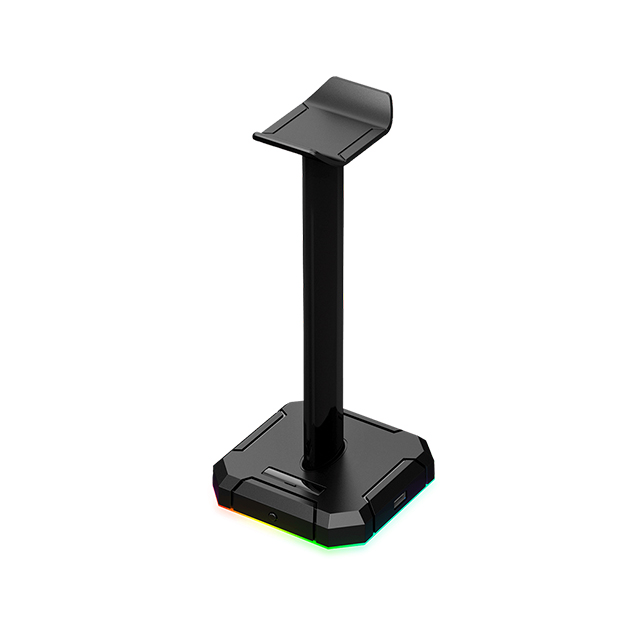 Soporte para audífonos Redragon Scepter Pro con HUB USB, RGB - HA300