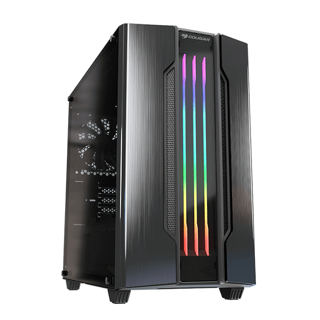 Gabinete Cougar Gemini M Iron-Gray, RGB, Cristal Templado, Micro ATX, 385TMB0.0001