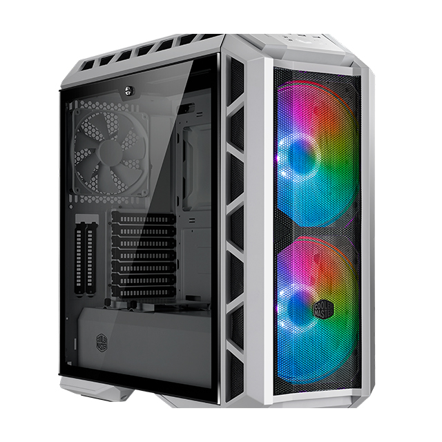 Gabinete Cooler Master MasterCase H500P Mesh White ARGB, 2 Ventiladores 120mm, Cristal Templado - MCM-H500P-WGNN-S01