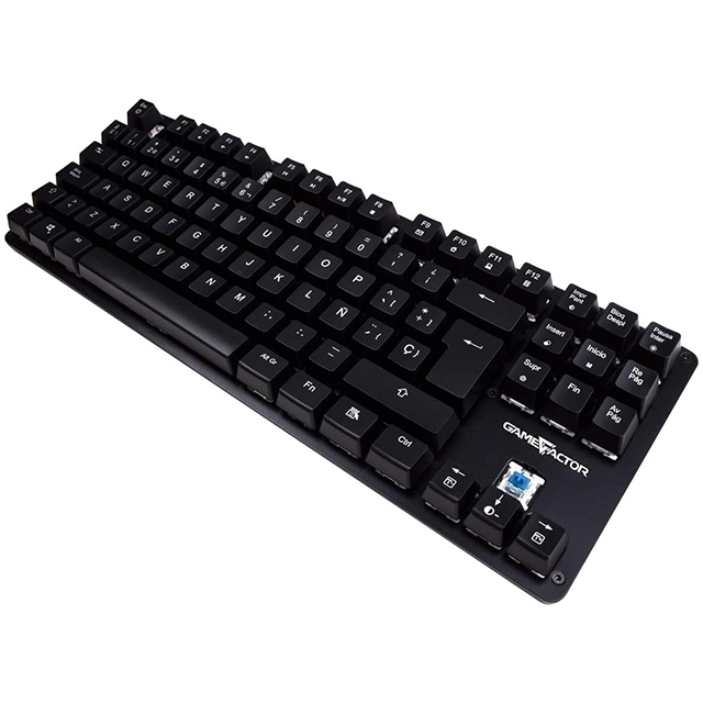 Teclado Mecanico GameFactor KBG500, TKL, Switch Blue, RGB - KBG500-BL