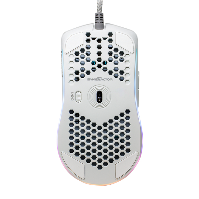 Mouse GameFactor MOG601-PK | Rosa | Ultralight | Alámbrico | RGB | 16,000 DPI | PIXART 3389 | 7 Botones  