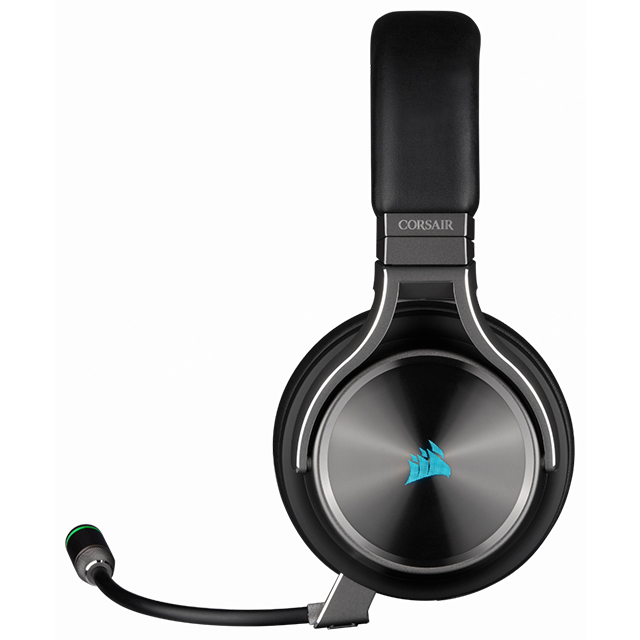 Diadema Corsair Virtuoso SE Gunmetal Wireless RGB, Inalámbrico, 7.1 Surround / USB / USB-C / 3.5mm / PC / Nintendo Switch / Xbox / PS5 - CA-9011180-NA