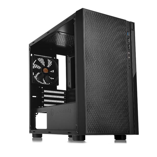 Gabinete Thermaltake Versa H18, Micro-ATX, Cristal Templado, 1 Ventilador - CA-1J4-00S1WN-01