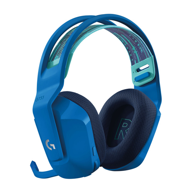 Diadema Logitech G733 Lightspeed Inalámbrico Azul, RGB Lightsync, USB, PC, PS4, 7.1 Surround - 981-000942