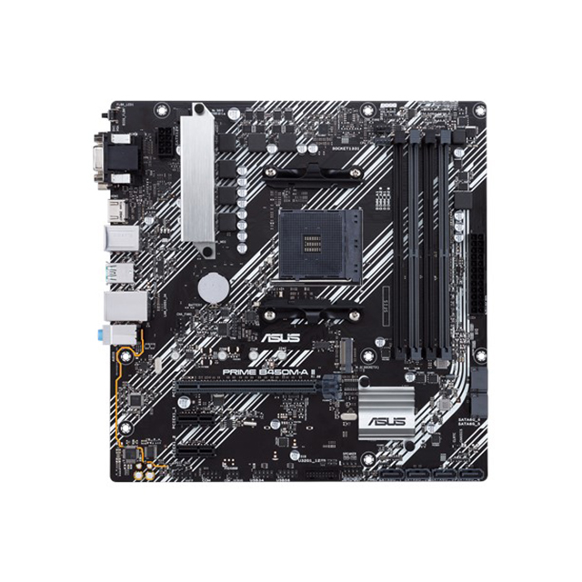 Tarjeta Madre Asus Prime B450M-A II, Micro ATX, AM4, DDR4 4400Mhz OC, M.2, Aura Sync