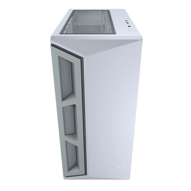 Gabinete Cougar Darkblader X5 (White), E-ATX, Cristal Templado, Blanco Translucido, 1 Ventilador - CGR-5UM3W-X5