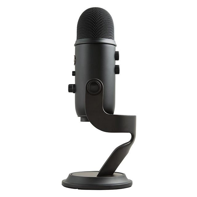 Microfono Blue Yeti Blackout, Plug-And-Play USB, (Logitech) - 988-000100 