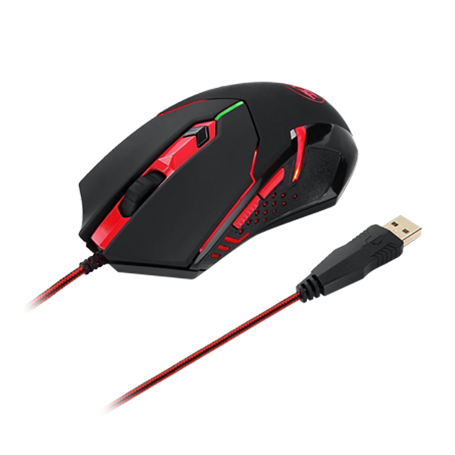 Mouse Gamer Redragon Centrophorus M601-RGB, Alámbrico, 7,200 DPI, 6 Botones Progamables, Pixart 3212 óptico