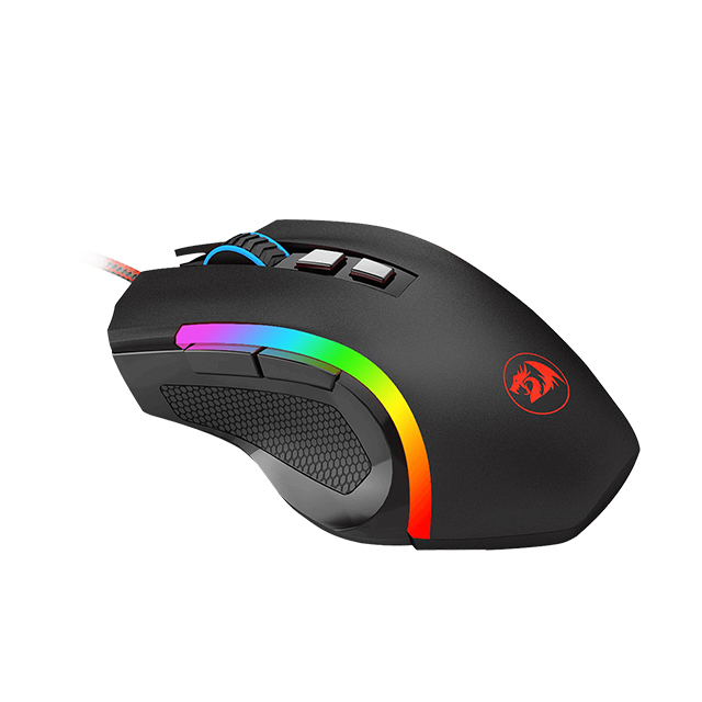 Mouse Gamer Redragon Griffin M607 RGB, Alámbrico, 7,200 DPI, 7 Botones Progamables, Pixart 3212 óptico