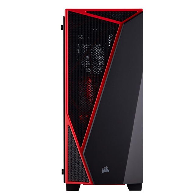 Gabinete Corsair Carbide Series Spec-04 Negro/Rojo, Cristal Templado, 1 Ventilador, ATX - CC-9011117-WW