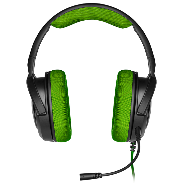 Diadema Corsair HS35 Verde, Alámbrico, 3.5mm, PC, PS4, Xbox One, Switch, Mobile Devices, Stereo -  CA 9011197 EU