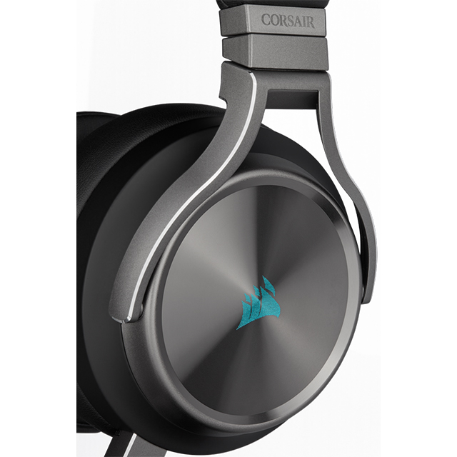 Diadema Corsair Virtuoso SE Gunmetal Wireless RGB, Inalámbrico, 7.1 Surround / USB / USB-C / 3.5mm / PC / Nintendo Switch / Xbox / PS5 - CA-9011180-NA