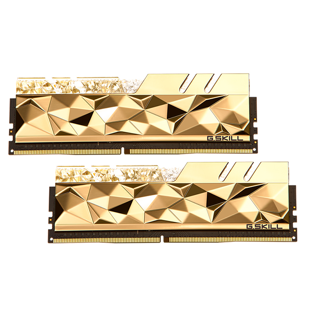 Memoria RAM G. Skill Trident Z Royal Elite Oro 16GB 2X8GB DDR4 4800MHZ CL19-28-28-48 1.50V - F4-4800C19D-16GTEGC