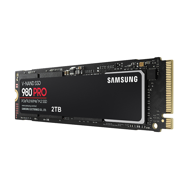 Unidad de Estado Solido SSD NVMe M.2 Samsung 980 Pro, 2TB, 7,000/5,000 MB/s, PCI Express 4.0 - MZ-V8P2T0B/AM