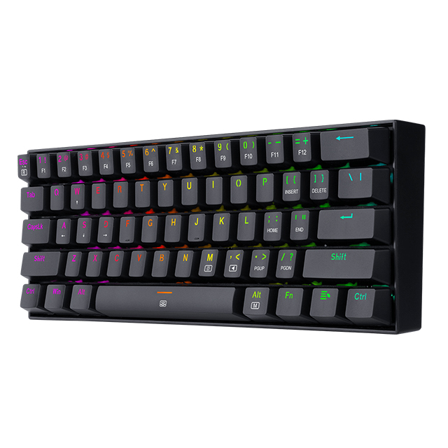 Teclado Gamer Mecanico 60% Redragon Dragonborn K630RGB Black, Switches Redragon Red