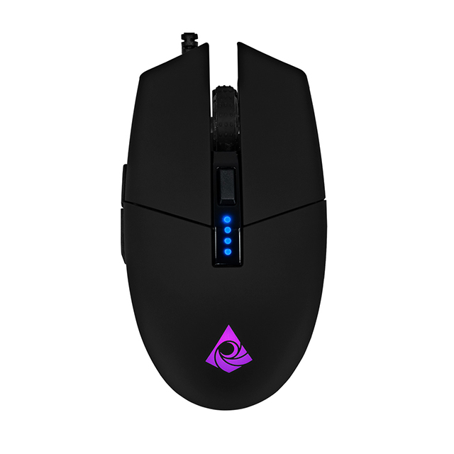 Mouse Gamer Munfrost Triton Black, Alámbrico, 12,000 DPI, 6 Botones Progamables, Pixart 3360 óptico