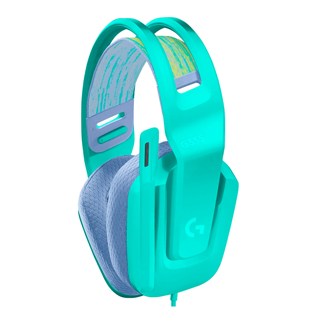 Diadema Logitech G335 Mint, Alámbrico, 3.5mm, PC / PS5 /  Xbox X|S / Nintendo Switch / Mobile Devices - 981-001023