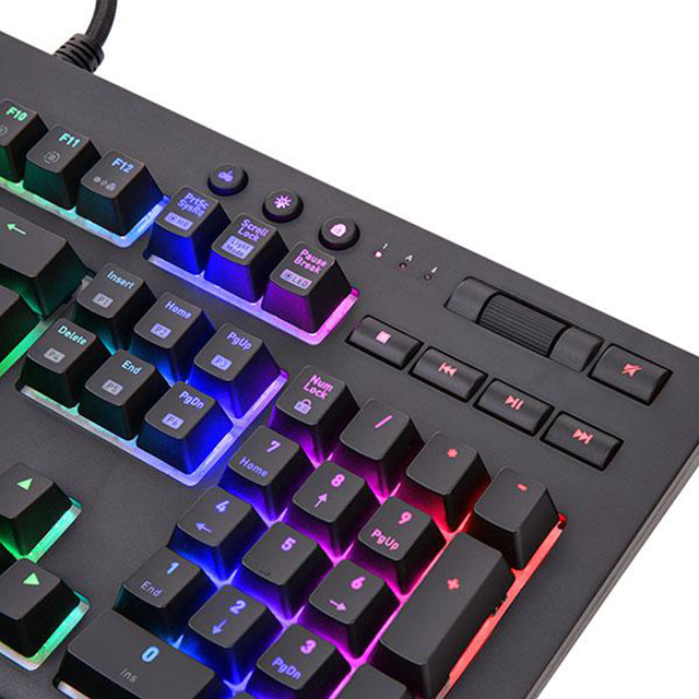 Teclado Mecánico Thermaltake Esports Premium X1, Cherry MX Blue, Español - KB-TPX-BLBRSP-01