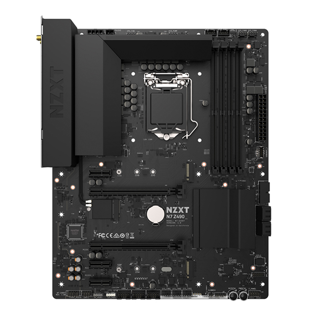 Tarjeta Madre NZXT N7 Z490, 10-11 Gen Intel, LGA 1200, DDR4 4266Mhz OC, ATX, x3 M.2 - N7-Z49XT-B1