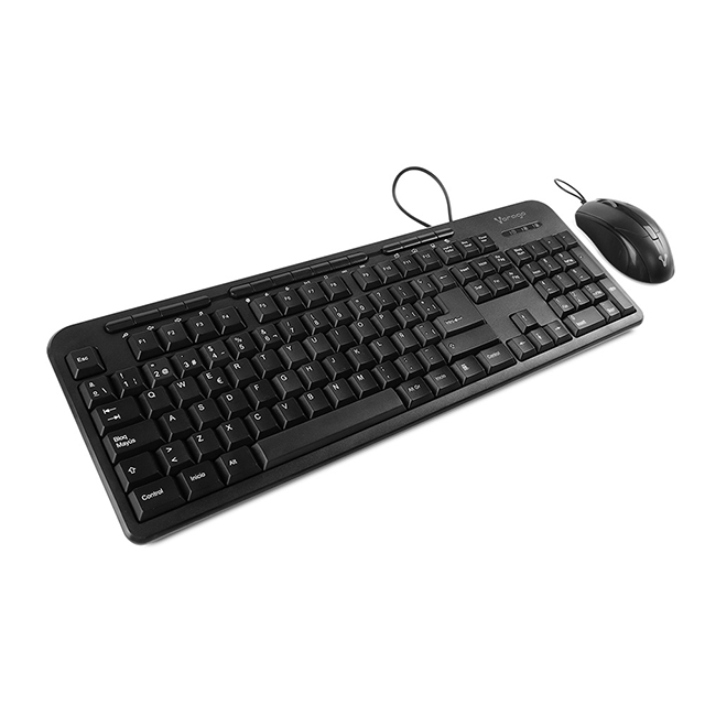 Combo de Teclado y Mouse Vorago, USB, 15 Teclas multimedia, Español - KM-107