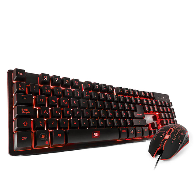 Combo de Teclado y Mouse Vorago Start The Game KM-500 | 4 Colores | Español