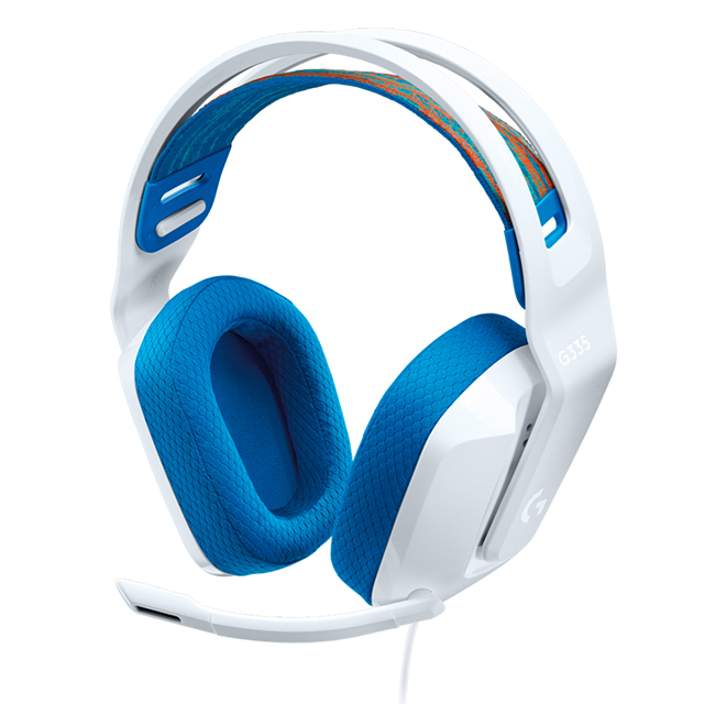 Diadema Logitech G335 White, Alámbrico, 3.5mm, PC / PS5 / Xbox X|S / Nintendo Switch / Mobile Devices - 981-001017