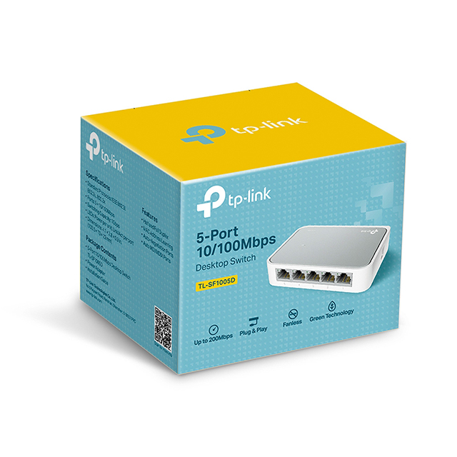 Switch de 5 puertos 10/100Mbps TP-Link TL-SF1005D