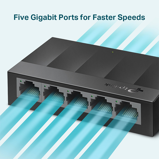 Switch de 5 puertos Gigabit 10/100/1000Mbps TP-Link LS1005G