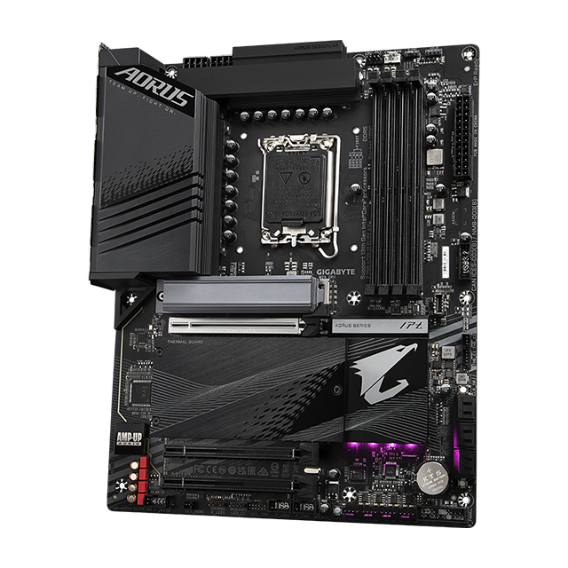 Tarjeta Madre Gigabyte Z790 Aorus Elite AX, ATX, 12th y 13th Gen Intel, LGA1700, DDR5 7600Mhz OC, x4 M.2, RGB Fusion 2.0, Wi-Fi 6E, Bluetooth 5.3