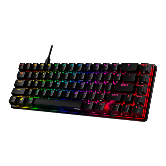 Teclado Mecánico HyperX Alloy Origins 65, RGB, Switches HX Red, Ingles - 4P5D6AA#ABA