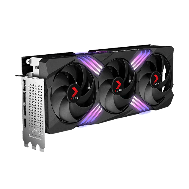 Tarjeta de video Nvidia PNY GeForce RTX 4070 TI 12GB XLR8 Gaming VERTO EPIC-X RGB Overclocked Triple Fan DLSS 3 GDDR6X - VCG4070T12TFXXPB1-O