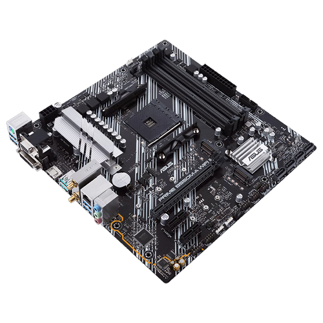 Tarjeta Madre Asus Prime B550M-A WiFi II, Micro ATX, AM4, DDR4 4866Mhz OC, x2 M.2, WiFi 6, Bluetooth 5.1, Aura Sync