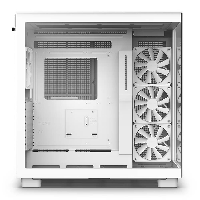 Gabinete NZXT H9 Flow Blanco, ATX, Cristal Templado, 4 Ventiladores sin RGB - CM-H91FW-01