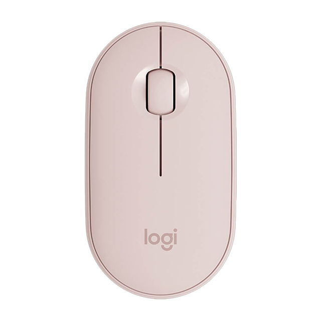 Mouse Logitech Pebble M350 Rose, Inalámbrico, 3 Botones, 1,000 DPI - 910-005769