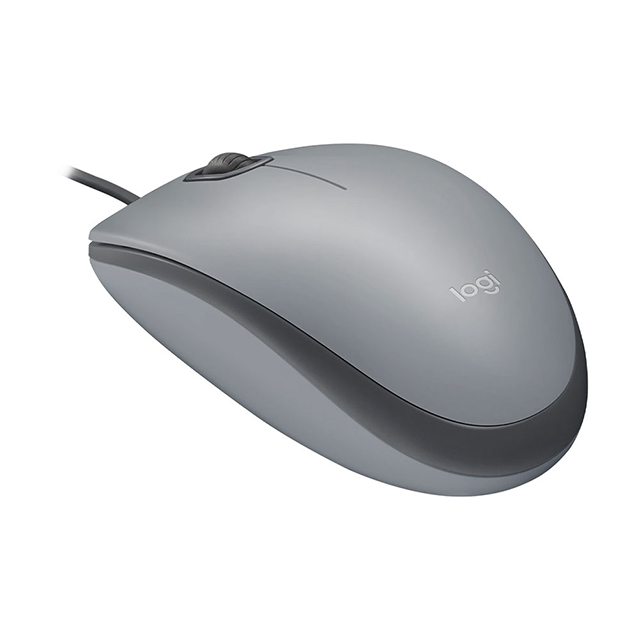 Mouse Logitech M110 Silent Gray, Alámbrico, 3 Botones, 1,000 DPI - 910-005494