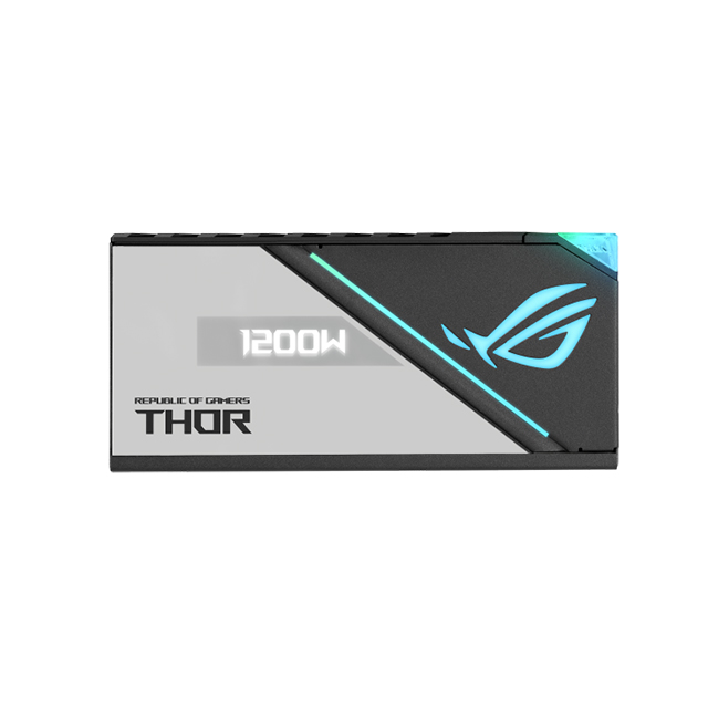 Fuente de Poder Asus ROG Thor 1200W Platinum II, 80 Plus Platinum, Pantalla OLED, Aura Sync - ROG-THOR-1200P2-GAMING