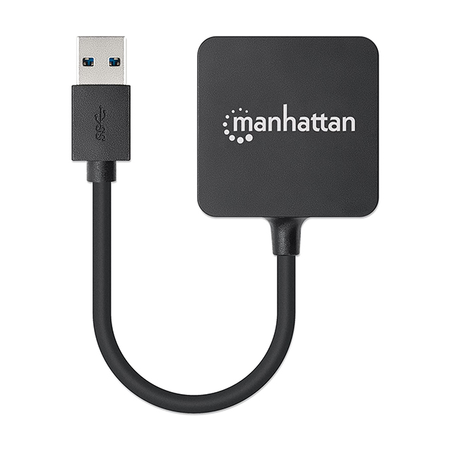 Adaptador Hub Manhattan USB 3.0 de Super Velocidad con 4 puertos - 162296