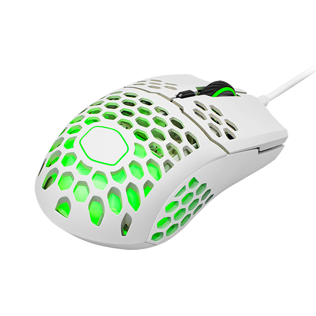 Mouse Gamer Cooler Master MM711 RGB Blanco, Alámbrico, 6 Botones, Pixart 3389, 16,000 DPI - MM-711-WWOL1