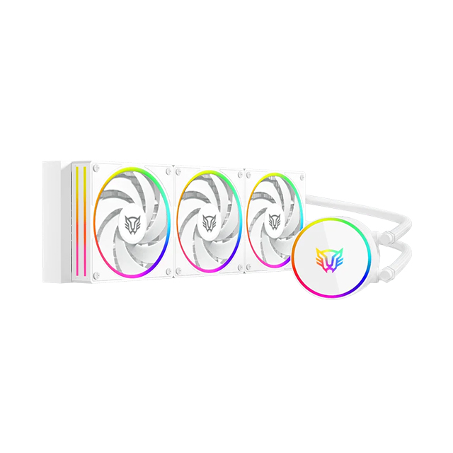 Enfriamiento Líquido Balam Rush Hydrox Pro V2 HX36, 360mm, 3 Ventiladores, RGB, Blanco - BR-941877