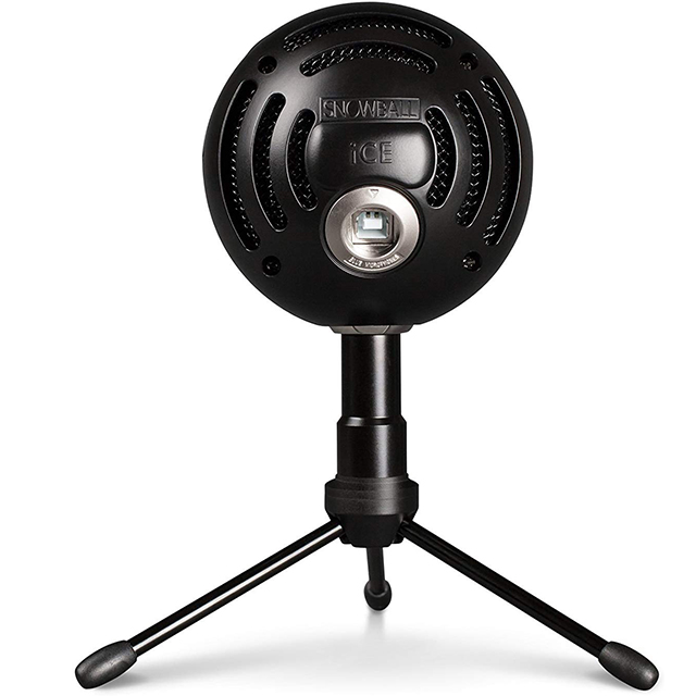 Micrófono Blue SnowBall Ice Negro, Plug-And-Play USB (Logitech) - 988-000067