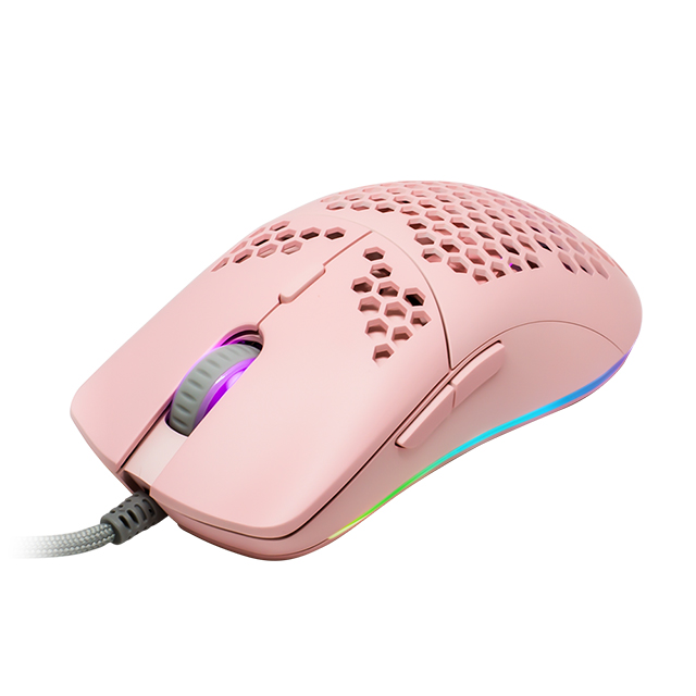 Mouse GameFactor MOG601-BK | Negro | Ultralight | Alámbrico | RGB | 16,000 DPI | PIXART 3389 | 7 Botones  