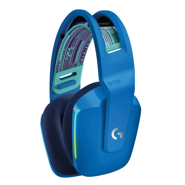 Diadema Logitech G733 Lightspeed Inalámbrico Azul, RGB Lightsync, USB, PC, PS4, 7.1 Surround - 981-000942