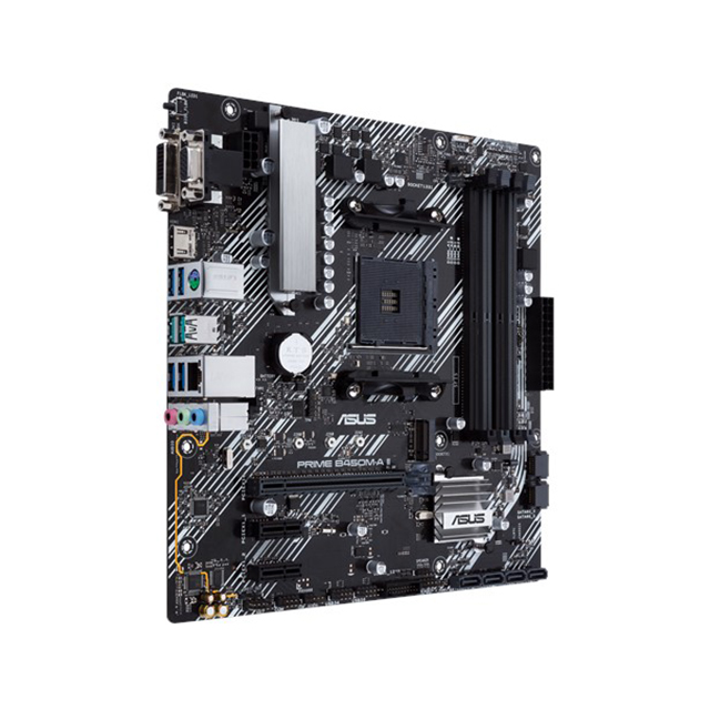 Tarjeta Madre Asus Prime B450M-A II, Micro ATX, AM4, DDR4 4400Mhz OC, M.2, Aura Sync